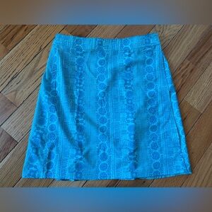 Rip Skirt Hawaii Women’s Size S Floral Paia Beach Glass Turquoise Wrap Skirt